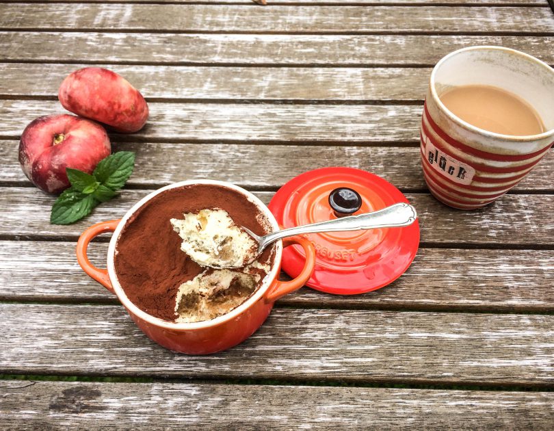 Tiramisu mit Kaffee und Amaretto